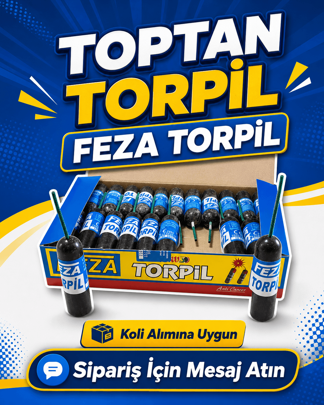 Renkli torpil patlatma anı