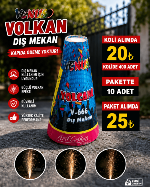 Düğün Şovu İçin Dış Mekan Volkan renkli duman efektleri
